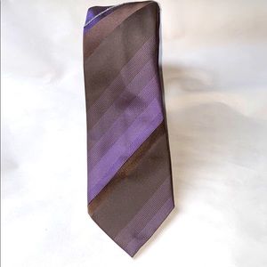 Gianfranco Ferre'-Brown/Purple Tie